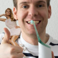 Dank Philips Sonicare AirFloss wieder ein blendend-weißes Strahlen.