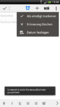 Erinnerungsfunktion einstellen