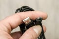 USB-Ladekabel, allerdings nicht vom Typ-C.