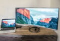 Der Asus-Monitor versteht sich problemlos mit dem MacBook.