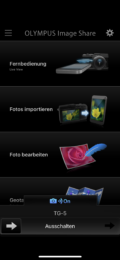 Einige Optionen, die die Smartphone-App bietet