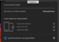 So sieht die Synchronisierung mit allen Geräten aus.
