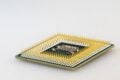 Ein Prozessor-Chip von unten
