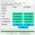 Mit diesen Werten kann die SSD nicht wirklich begeistern.