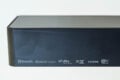 Die Rückseite der Soundbar mit dem Hinweis auf die unterstützten Formate.