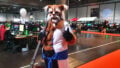 Auch ein paar Cosplayer waren schon unterwegs