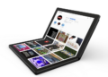 Das Lenovo Thinkpad X1 Foldable kann in der Mitte gefaltet werden. (Quelle: Lenovo)