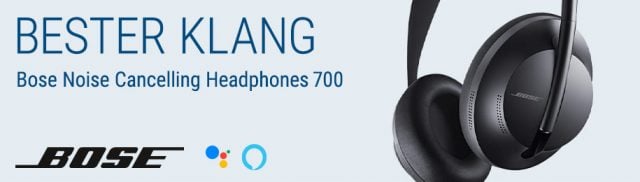 Bester Klang. Bose Noise Cancelling Headphones 700