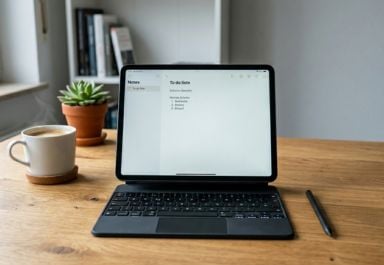 Tablet mit Tastatur Beitragsbild