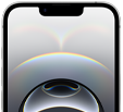 iPhone 16e, All‑Screen Design, Dynamic Island oben in der Mitte, dünner schwarzer Displayrand